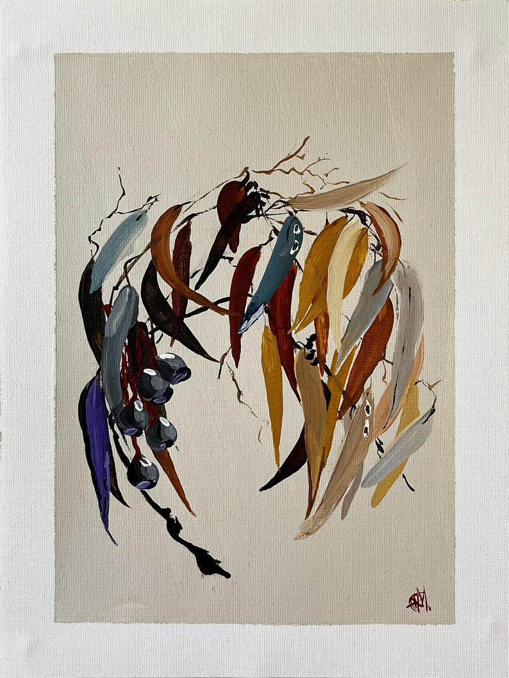 'Walking Gently on the Land' #1491 roslynmary art.