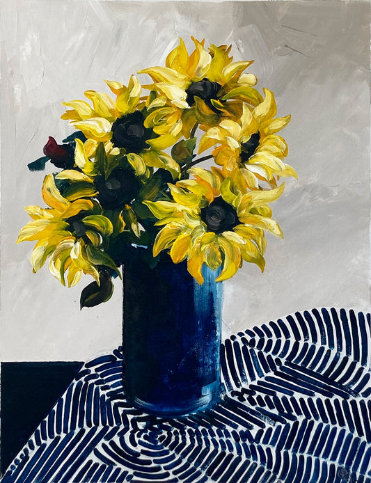 'Turn Your Face to the Sunshine' #849 roslynmary art.