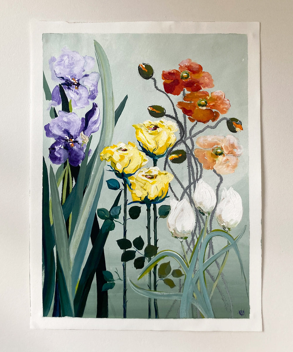 'Spring Garden' #870 roslynmary art.