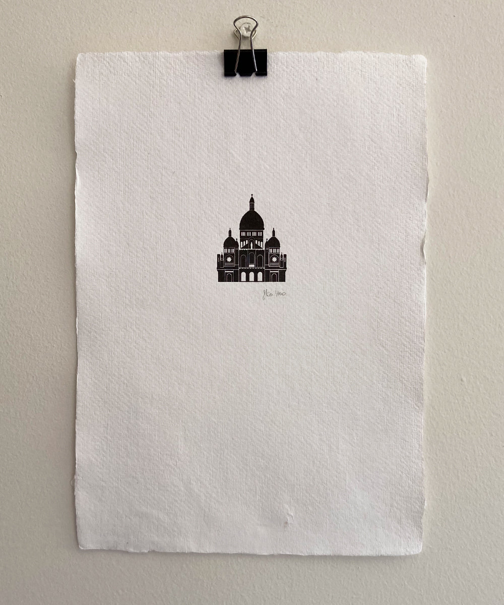 'Sacré Cœur Paris' French Letter Co. roslynmary art.