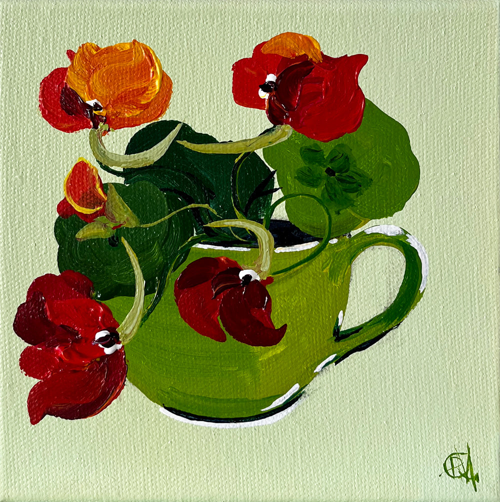 'Yes to Greens' #1221 roslynmary art.