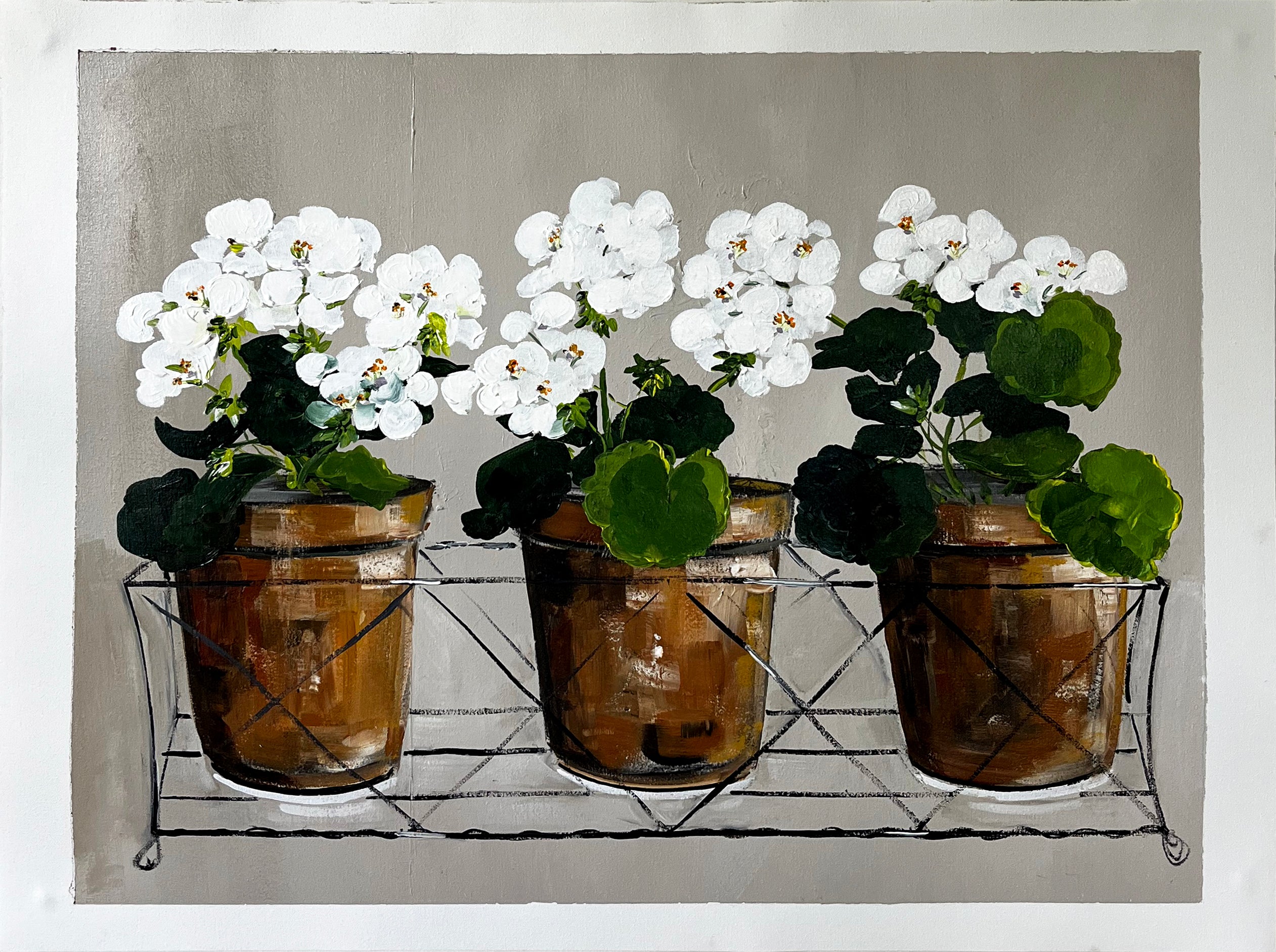 White Edge 'Ready and Waiting' #1405 roslynmary art.