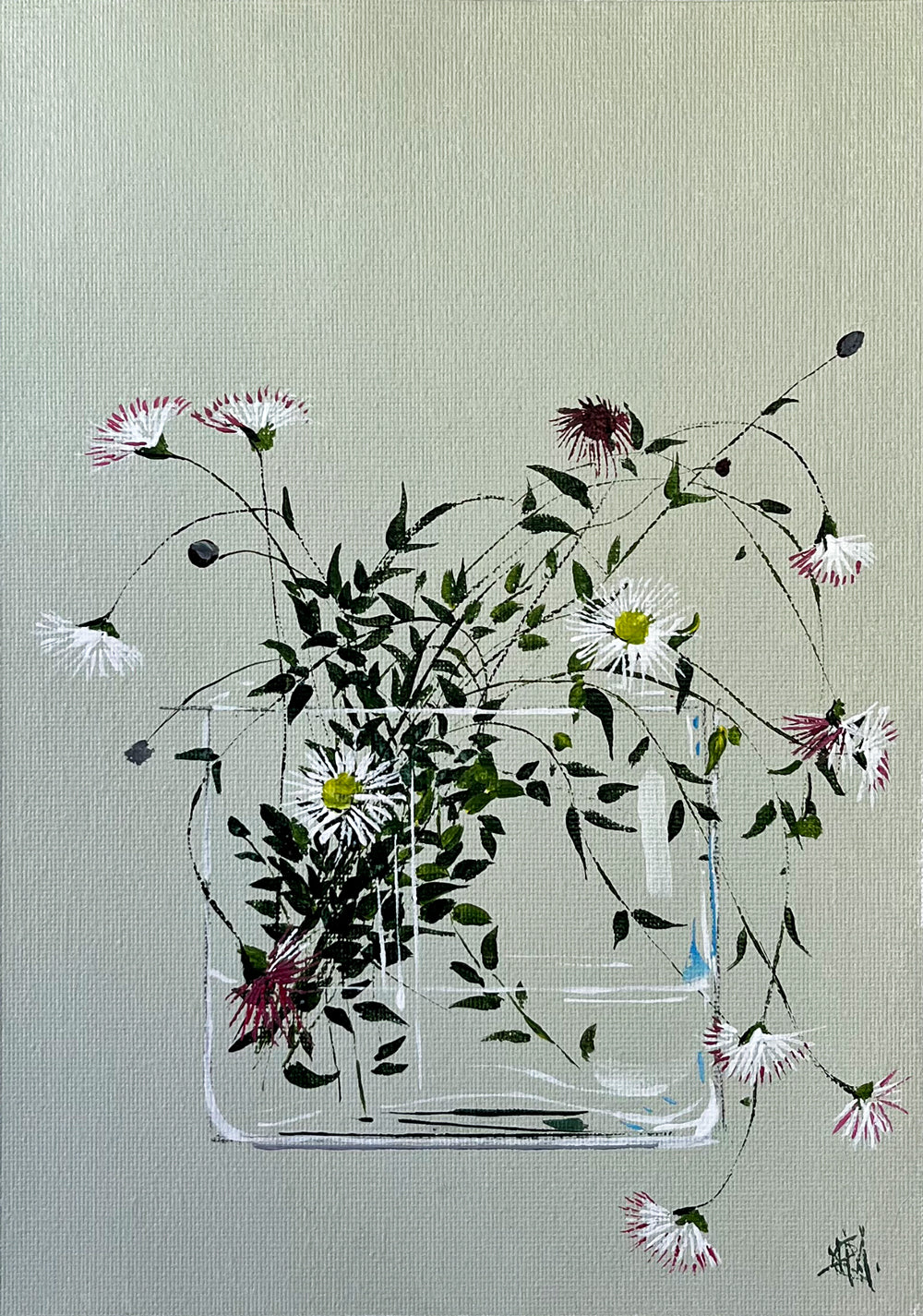 'Thank You for Being Here' #1448 roslynmary art.