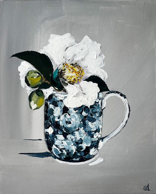 'Fleurs in my Coffee' #1481 roslynmary art.