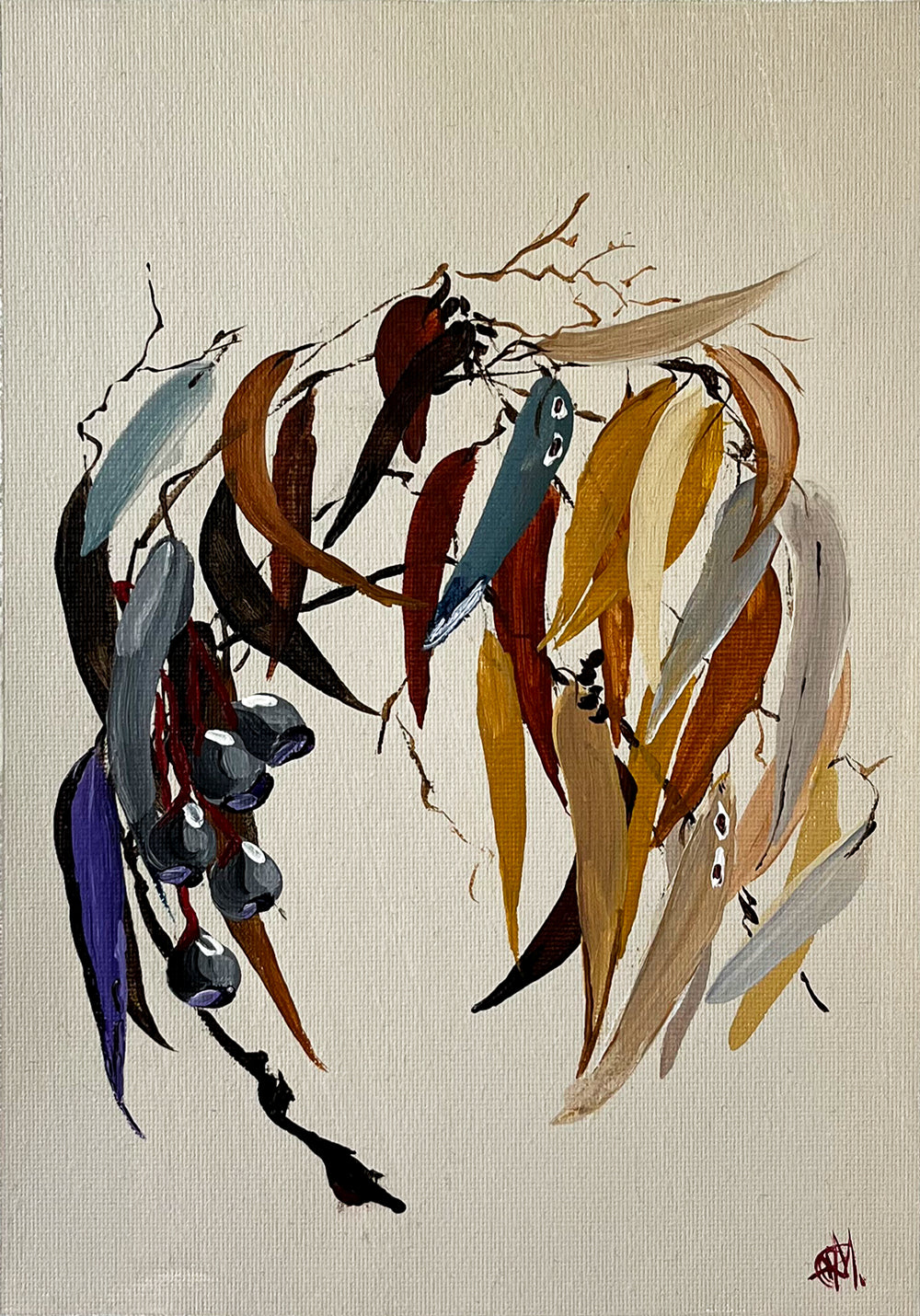 'Walking Gently on the Land' #1491 roslynmary art.