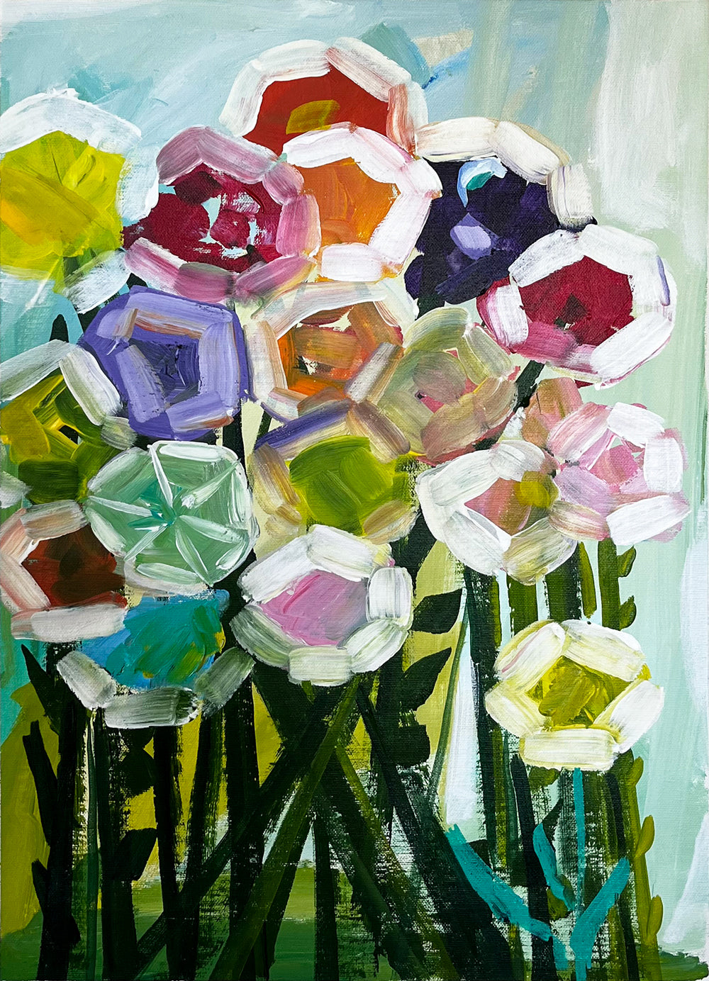 'You are my Field of Flowers' #1554 roslynmary art.