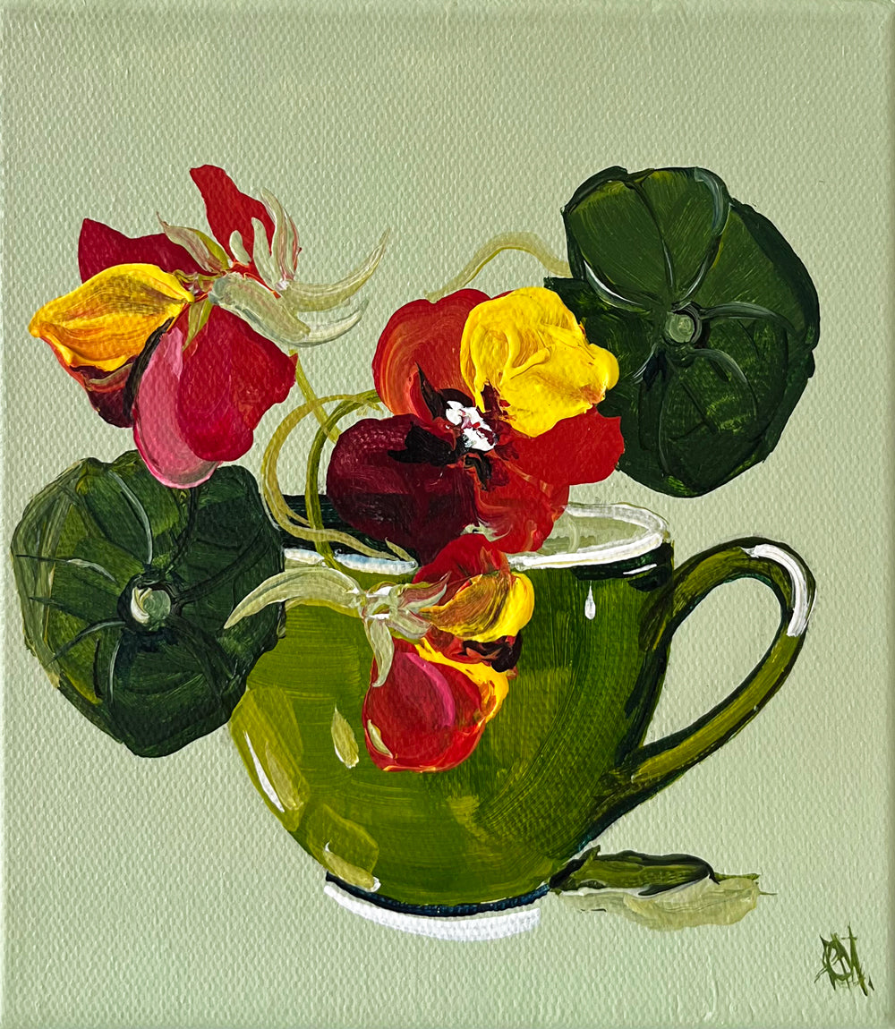 'Nasturtium Tea' #1660 roslynmary art.