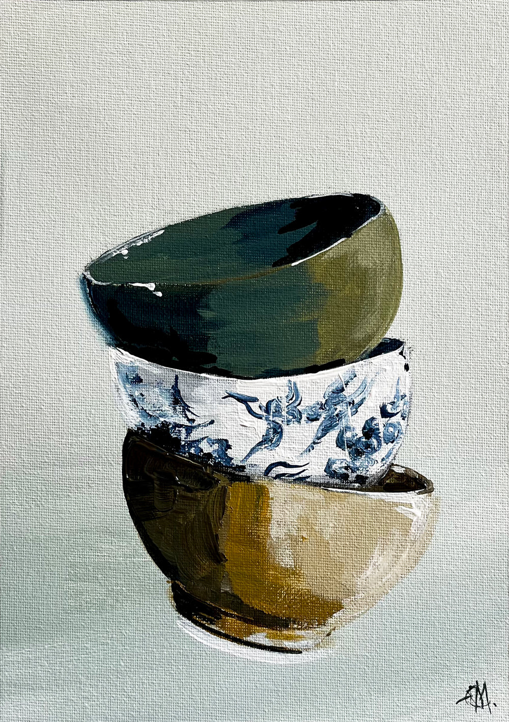 'The Three of Us' #1794 roslynmary art.