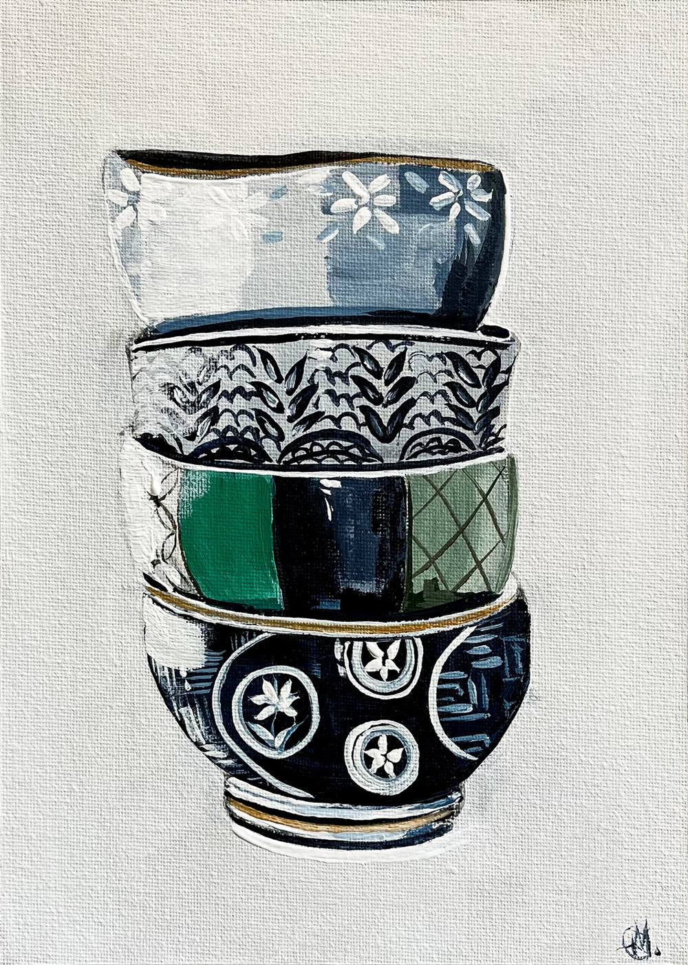 'The Four of Us' #1795 roslynmary art.