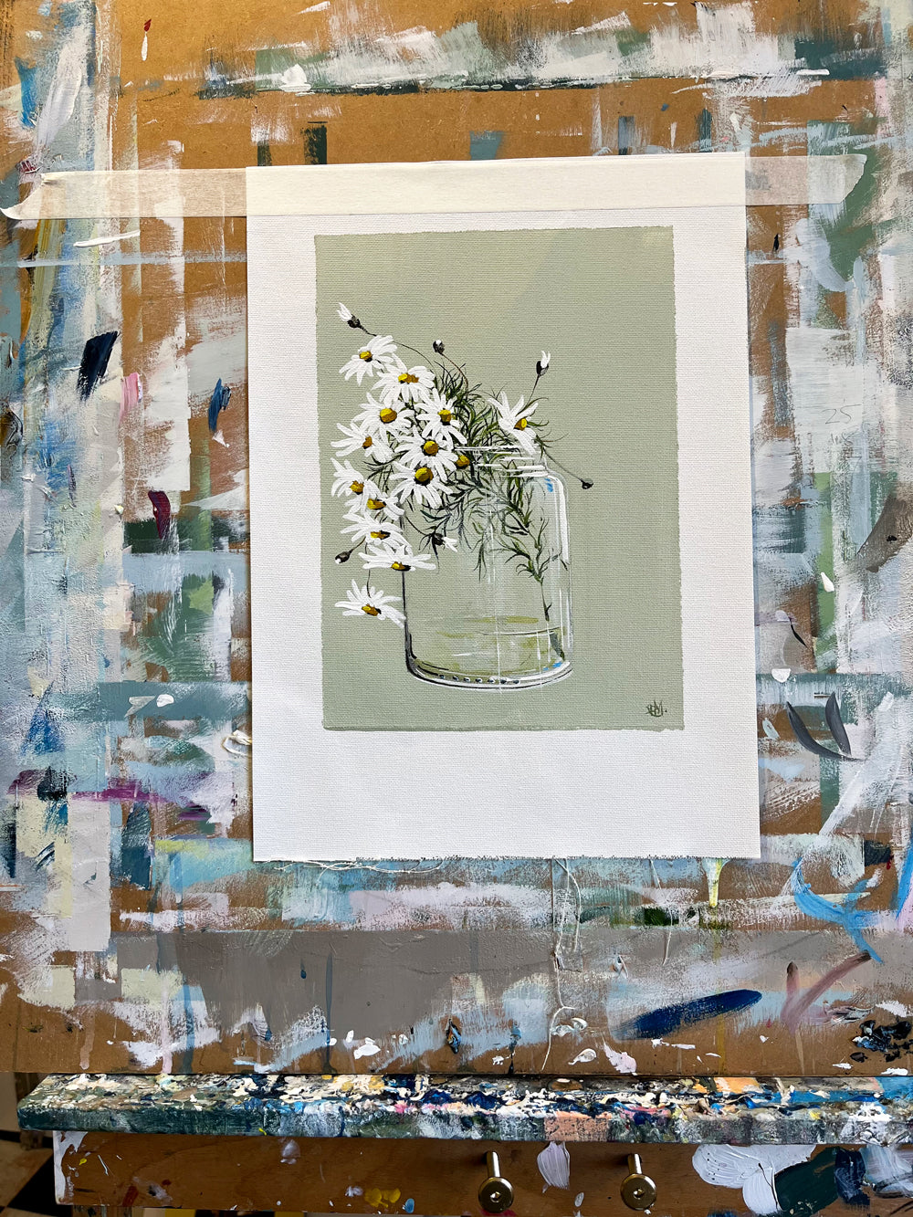 'Jam Daisy' #1846mockup roslynmary art.