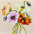 Poppies Painted in Acrylic on Stretched Canvas roslynmary art.