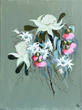 Painting of Native Flowers Painted in Acrylic on Stretched Canvas roslynmary art.