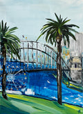 Painting of Sydney Harbour Bridge Painted in Acrylic on Cotton Canvas roslynmary art.