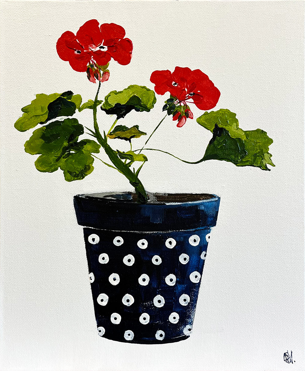 Geraniums – roslynmary art.