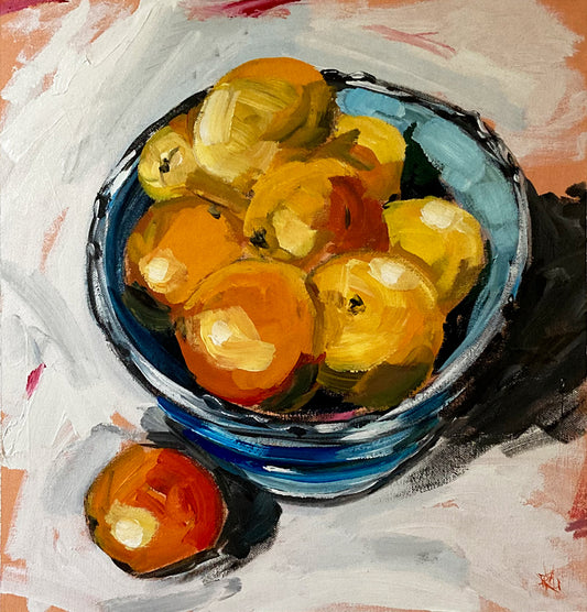 'A Bowl Full of Autumn' #384 roslynmary art.