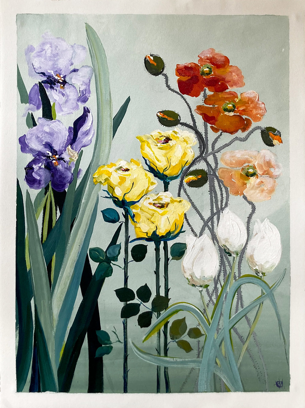 'Spring Garden' #870b roslynmary art.