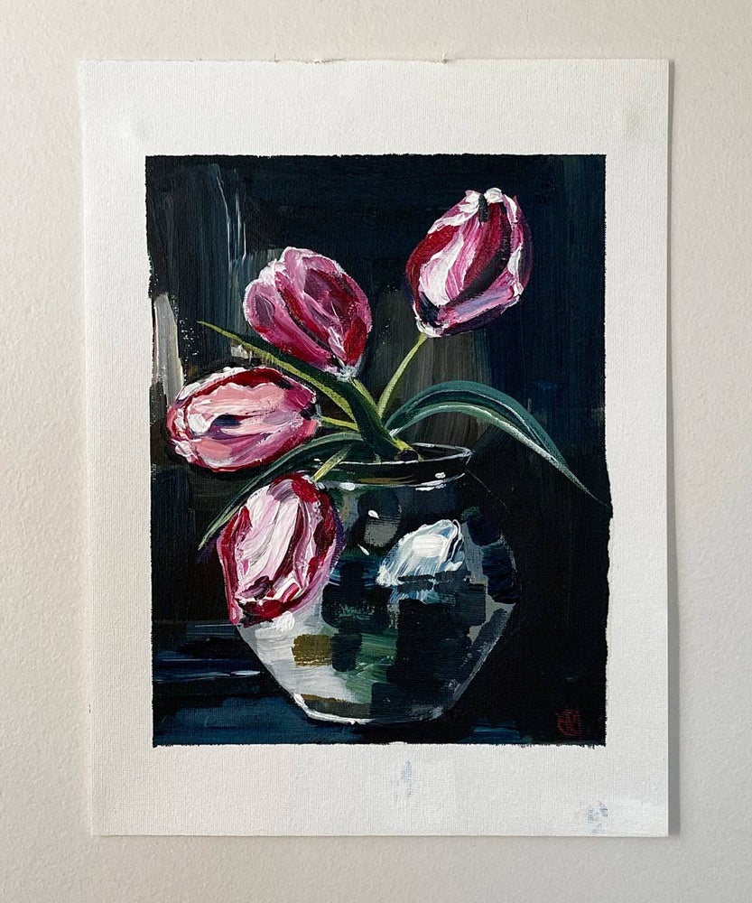 #408 'Midnight Tulips'