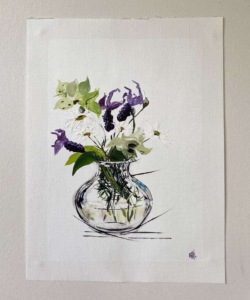 'Gifts from a Soggy Garden' #923 roslynmary art.