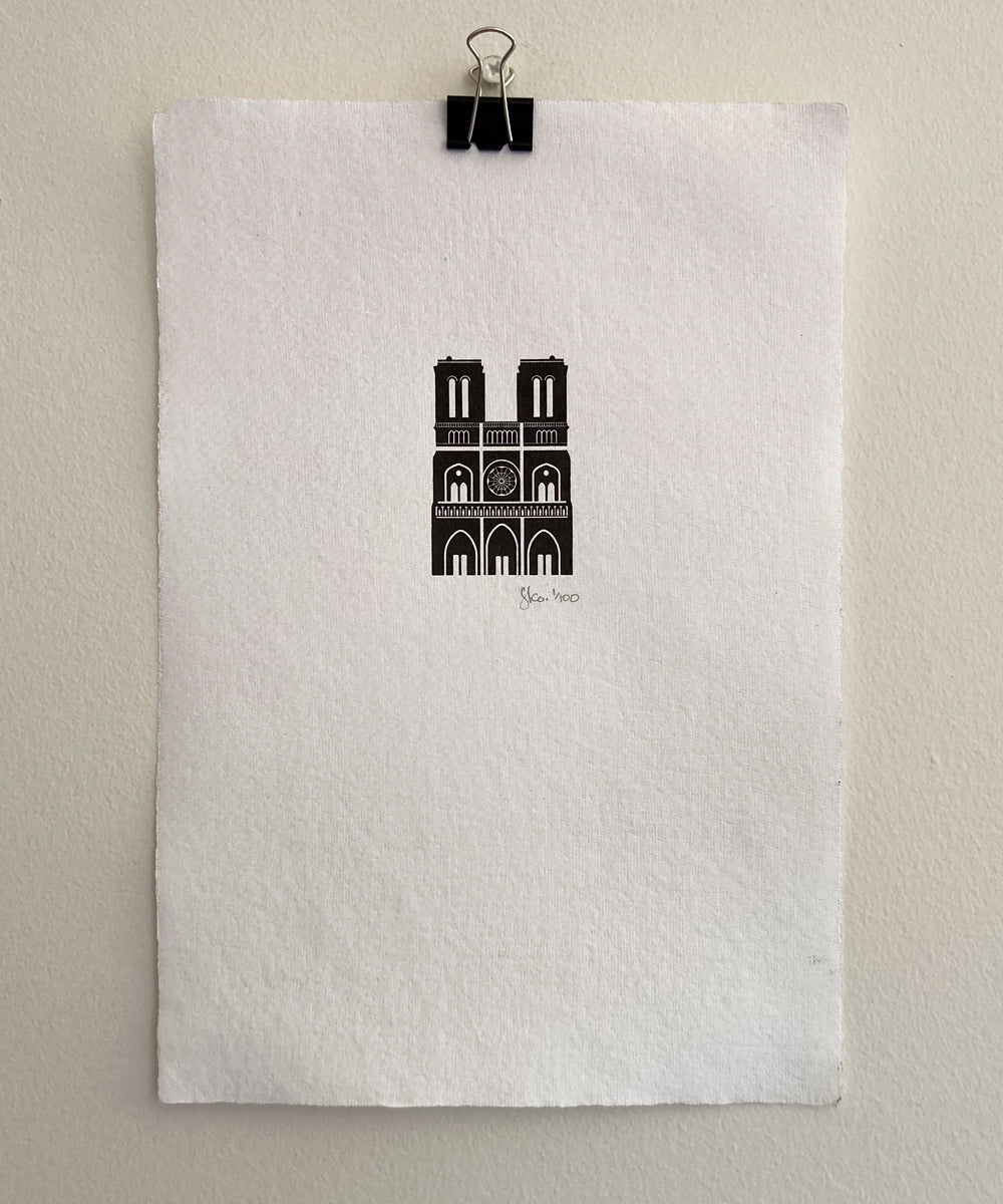 'Notre Dame Paris' French Letter Co. roslynmary art.